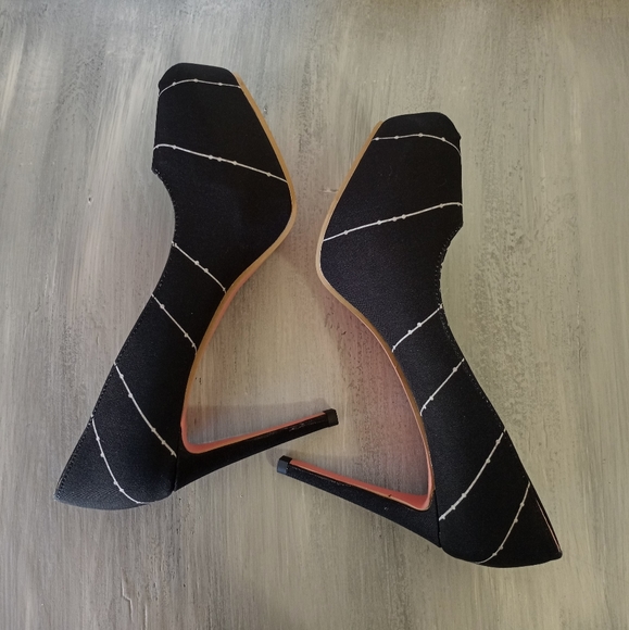 Black Widow Spider Web Goth Witch Platform High Heels Women's Size 9 - Picture 6 of 16